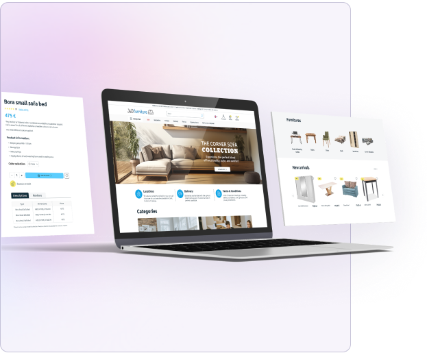 Realizacja sklepu internetowego dla branżu meblowego